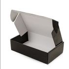 Cajas de cartón industriales negras de la caja de envío de la cartulina del rectángulo multifuncionales