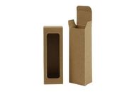 Cajas de empaquetado de Kraft del regalo biodegradable de la caja de papel con la ventana clara del PVC