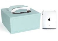 Caja de papel del diseño de lujo con la caja brillante del acondicionamiento de los alimentos de la laminación de la manija