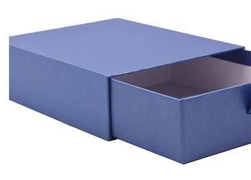 Laminación plegable azul de Matt del papel de arte de la caja de regalo del cajón del almacenamiento de la caja de papel