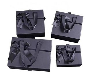 Caja personalizada plegable de Kraft del regalo de las cajas de cartón con la manija multifuncional